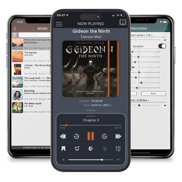 Download fo free audiobook Gideon the Ninth by Tamsyn Muir and listen anywhere on your iOS devices in the ListenBook app.