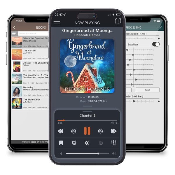 Download fo free audiobook Gingerbread at Moonglow by Deborah Garner and listen anywhere on your iOS devices in the ListenBook app.