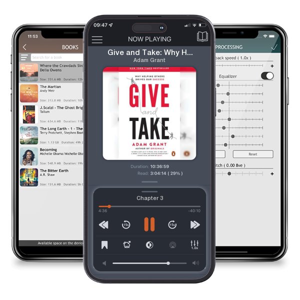 Download fo free audiobook Give and Take: Why Helping Others Drives Our Success by Adam Grant and listen anywhere on your iOS devices in the ListenBook app.