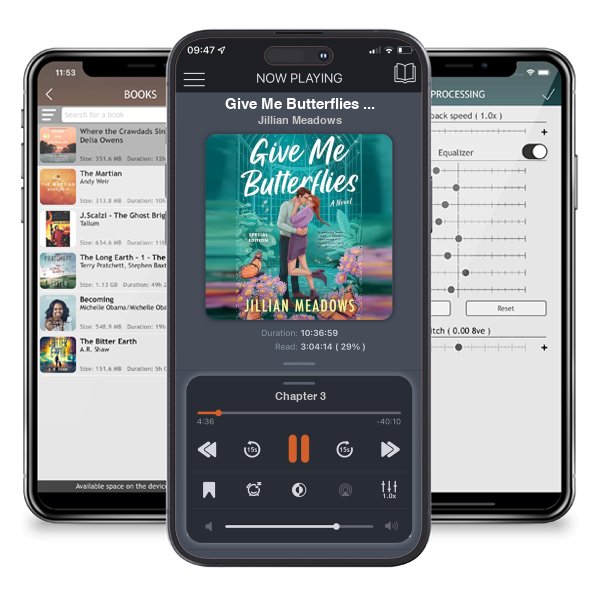 Download fo free audiobook Give Me Butterflies (Oaks Sisters, #1) by Jillian Meadows and listen anywhere on your iOS devices in the ListenBook app.
