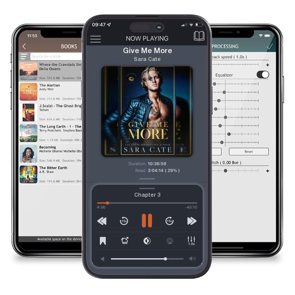 Download fo free audiobook Give Me More by Sara Cate and listen anywhere on your iOS devices in the ListenBook app.