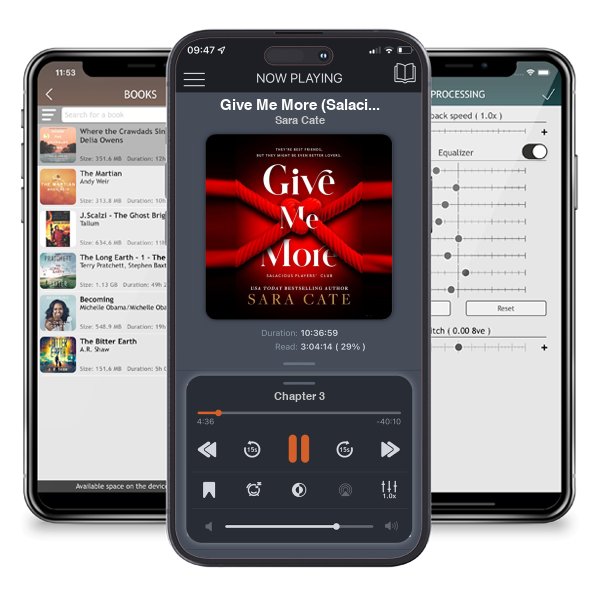 Download fo free audiobook Give Me More (Salacious Players\' Club) by Sara Cate and listen anywhere on your iOS devices in the ListenBook app.