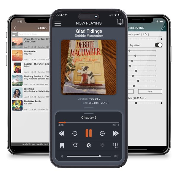 Download fo free audiobook Glad Tidings by Debbie Macomber and listen anywhere on your iOS devices in the ListenBook app.