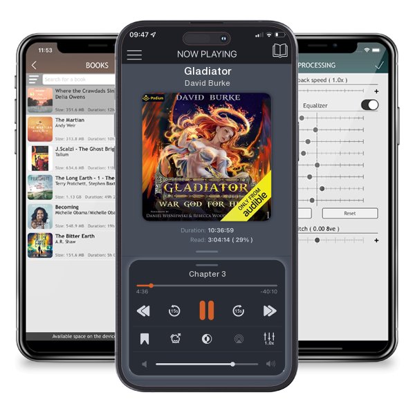 Download fo free audiobook Gladiator by David Burke and listen anywhere on your iOS devices in the ListenBook app.