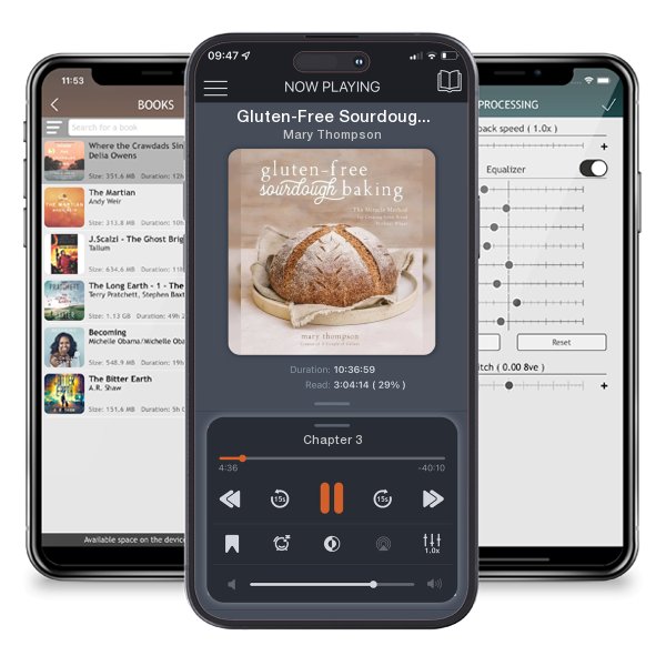 Download fo free audiobook Gluten-Free Sourdough Baking: The Miracle Method for Creating... by Mary Thompson and listen anywhere on your iOS devices in the ListenBook app.
