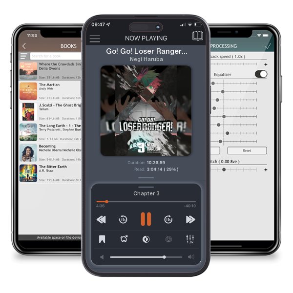Download fo free audiobook Go! Go! Loser Ranger! 3 by Negi Haruba and listen anywhere on your iOS devices in the ListenBook app.