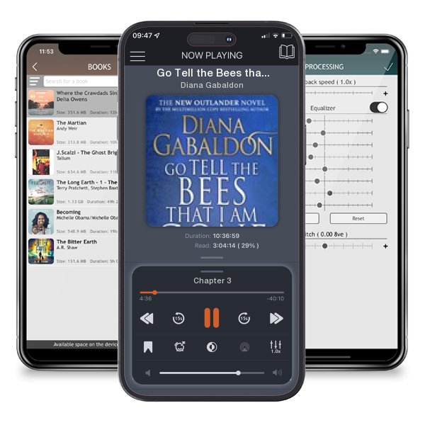 Download fo free audiobook Go Tell the Bees that I am... by Diana Gabaldon and listen anywhere on your iOS devices in the ListenBook app.