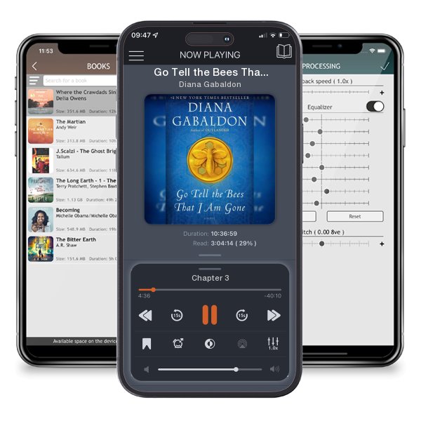Download fo free audiobook Go Tell the Bees That I Am Gone by Diana Gabaldon and listen anywhere on your iOS devices in the ListenBook app.