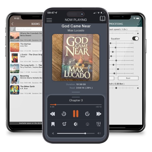 Download fo free audiobook God Came Near by Max Lucado and listen anywhere on your iOS devices in the ListenBook app.