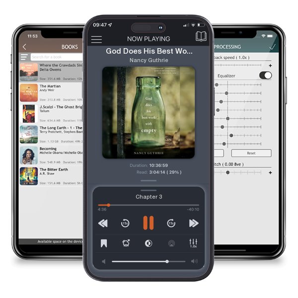 Download fo free audiobook God Does His Best Work with Empty by Nancy Guthrie and listen anywhere on your iOS devices in the ListenBook app.