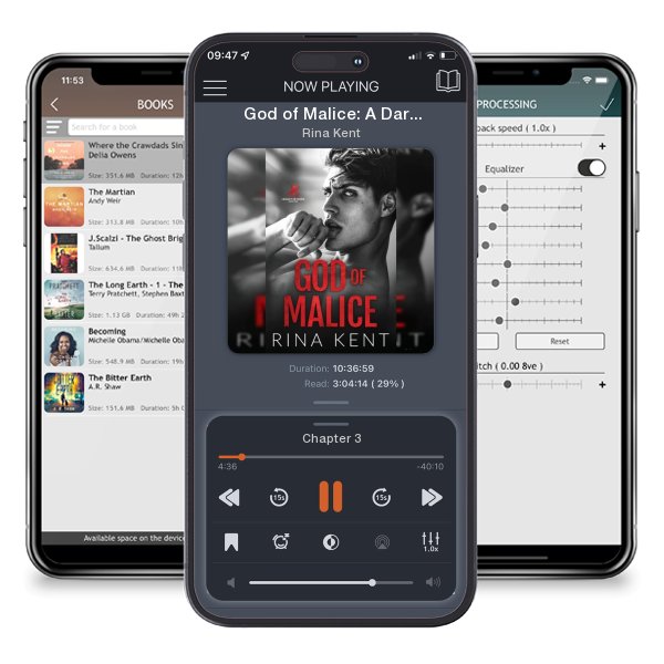 Download fo free audiobook God of Malice: A Dark College Romance by Rina Kent and listen anywhere on your iOS devices in the ListenBook app.
