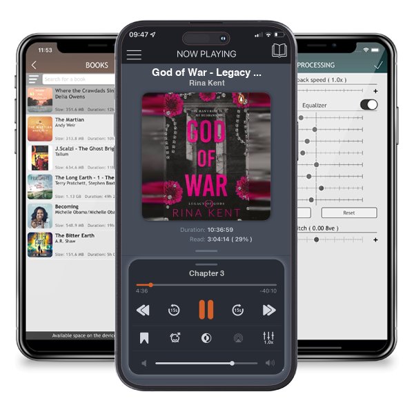 Download fo free audiobook God of War - Legacy of Gods by Rina Kent and listen anywhere on your iOS devices in the ListenBook app.