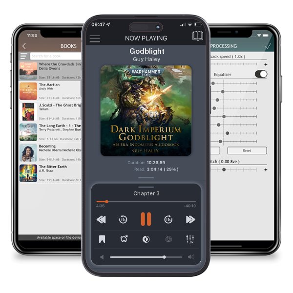 Download fo free audiobook Godblight by Guy Haley and listen anywhere on your iOS devices in the ListenBook app.