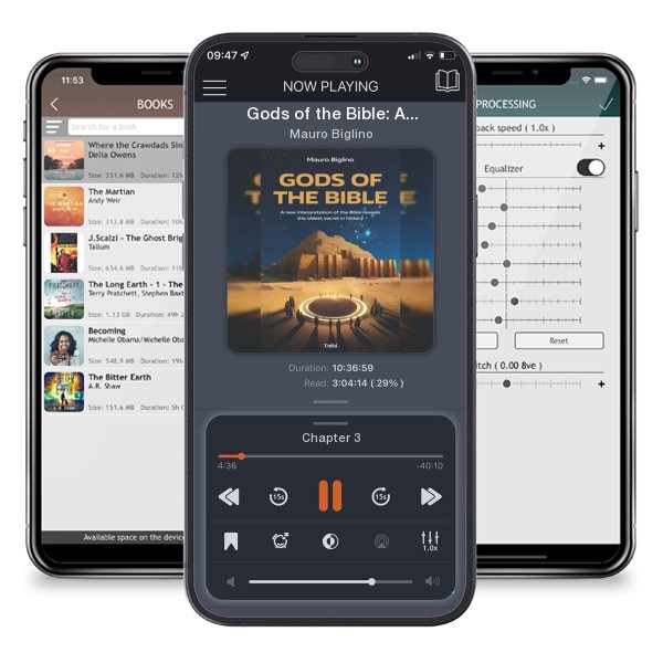 Download fo free audiobook Gods of the Bible: A New Interpretation of the Bible Reveals the Oldest Secret in History by Mauro Biglino and listen anywhere on your iOS devices in the ListenBook app.