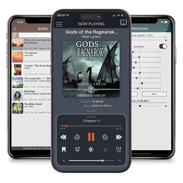 Download fo free audiobook Gods of the Ragnarok Era Complete Collection: Eschaton Cycle by Matt Larkin and listen anywhere on your iOS devices in the ListenBook app.