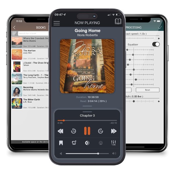 Download fo free audiobook Going Home by Nora Roberts and listen anywhere on your iOS devices in the ListenBook app.