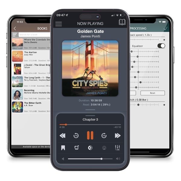 Download fo free audiobook Golden Gate by James Ponti and listen anywhere on your iOS devices in the ListenBook app.