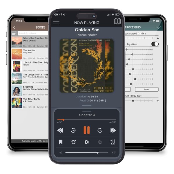 Download fo free audiobook Golden Son by Pierce Brown and listen anywhere on your iOS devices in the ListenBook app.