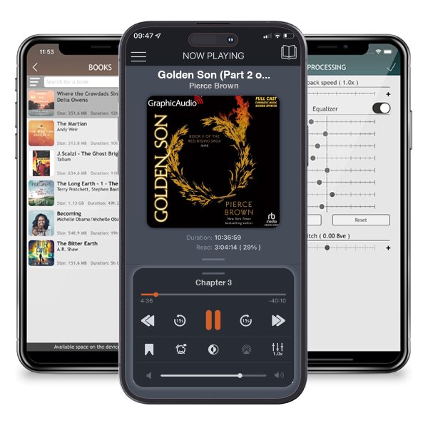 Download fo free audiobook Golden Son (Part 2 of 2) (Dramatized Adaptation): Red Rising Saga, Book 2 by Pierce Brown and listen anywhere on your iOS devices in the ListenBook app.