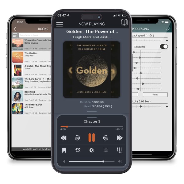 Download fo free audiobook Golden: The Power of Silence in a World of Noise by Leigh Marz and Justin Zorn and listen anywhere on your iOS devices in the ListenBook app.