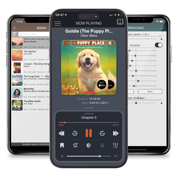 Download fo free audiobook Goldie (The Puppy Place #1) by Ellen Miles and listen anywhere on your iOS devices in the ListenBook app.