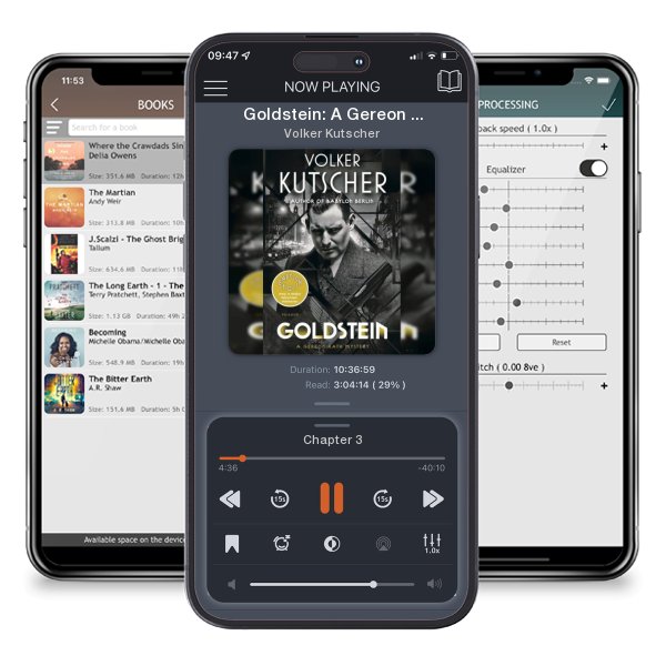 Download fo free audiobook Goldstein: A Gereon Rath Mystery by Volker Kutscher and listen anywhere on your iOS devices in the ListenBook app.