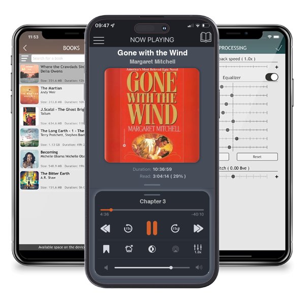 Download fo free audiobook Gone with the Wind by Margaret Mitchell and listen anywhere on your iOS devices in the ListenBook app.