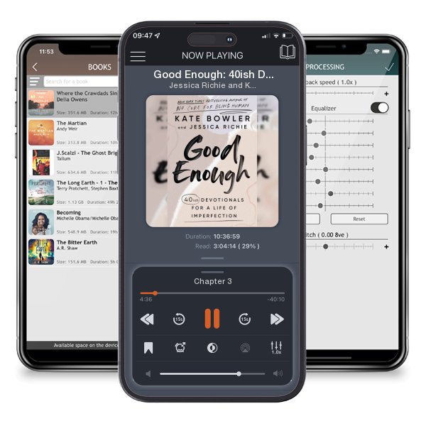 Download fo free audiobook Good Enough: 40ish Devotionals for a Life of Imperfection by Jessica Richie and Kate Bowler and listen anywhere on your iOS devices in the ListenBook app.