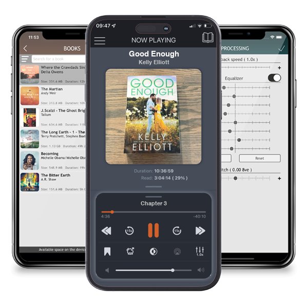 Download fo free audiobook Good Enough by Kelly Elliott and listen anywhere on your iOS devices in the ListenBook app.