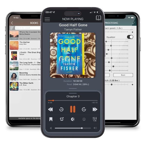 Download fo free audiobook Good Half Gone by Tarryn Fisher and listen anywhere on your iOS devices in the ListenBook app.