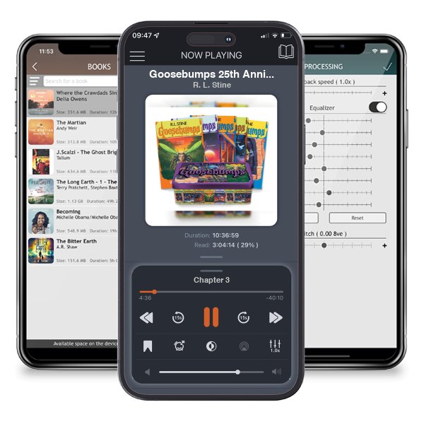 Download fo free audiobook Goosebumps 25th Anniversary Retro Set (Multiple copy pack) by R. L. Stine and listen anywhere on your iOS devices in the ListenBook app.