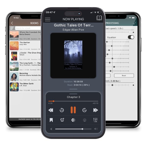 Download fo free audiobook Gothic Tales Of Terror - Volume 2: A classic collection of Gothic stories. In this volume we have Stevenson, Burrage, Lovecraft & Shelley by Edgar Allan Poe and listen anywhere on your iOS devices in the ListenBook app.
