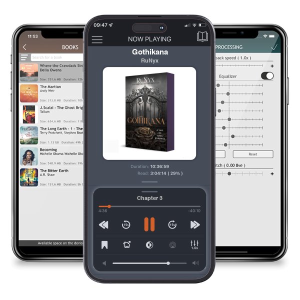 Download fo free audiobook Gothikana by RuNyx and listen anywhere on your iOS devices in the ListenBook app.