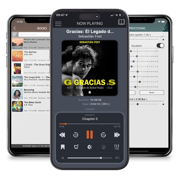 Download fo free audiobook Gracias: El Legado de Rafael Nadal / Thank You: Rafa's Legacy by Sebastián Fest and listen anywhere on your iOS devices in the ListenBook app.