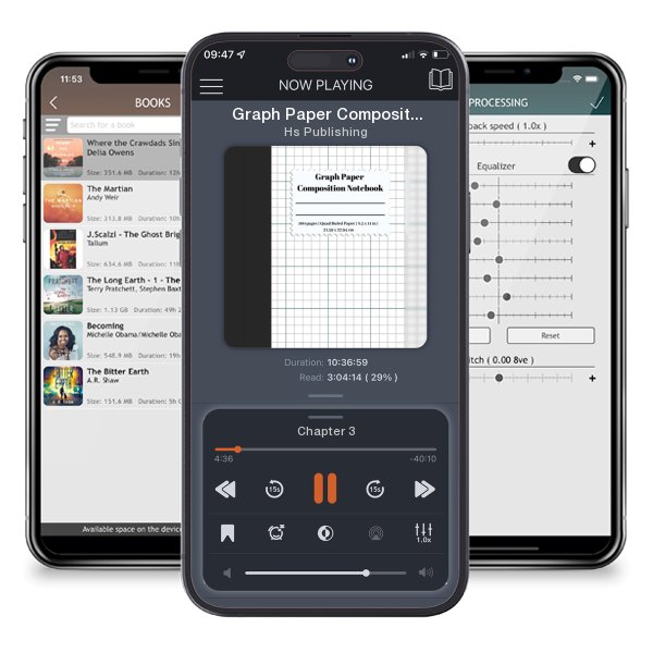 Download fo free audiobook Graph Paper Composition Notebook: 5 Squares Per Inch / Graph Paper Quad Rule 5x5 / 8.5 x 11 / Bound Comp Notebook by Hs Publishing and listen anywhere on your iOS devices in the ListenBook app.