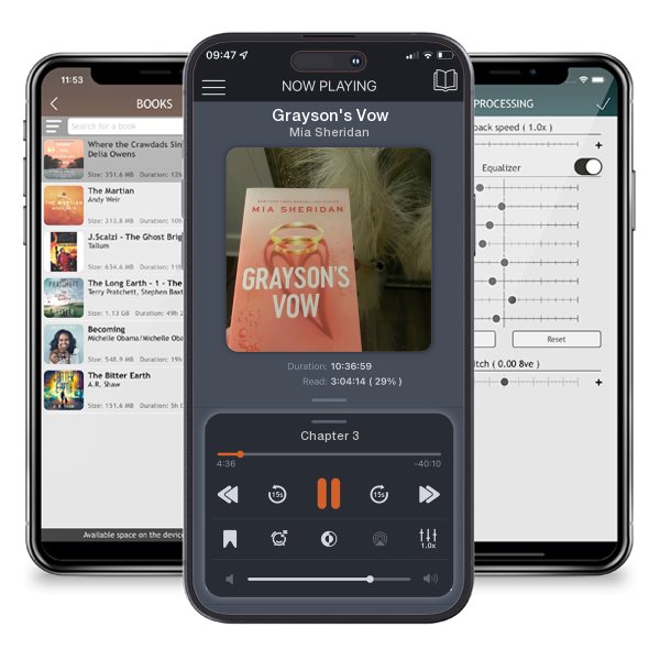 Download fo free audiobook Grayson's Vow by Mia Sheridan and listen anywhere on your iOS devices in the ListenBook app.