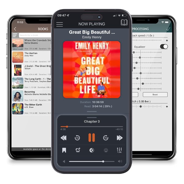 Download fo free audiobook Great Big Beautiful Life by Emily Henry and listen anywhere on your iOS devices in the ListenBook app.