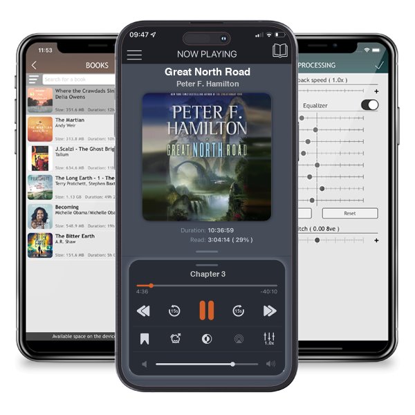 Download fo free audiobook Great North Road by Peter F. Hamilton and listen anywhere on your iOS devices in the ListenBook app.