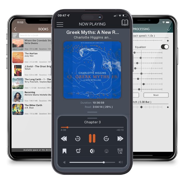 Download fo free audiobook Greek Myths: A New Retelling by Charlotte Higgins and Chris Ofili and listen anywhere on your iOS devices in the ListenBook app.