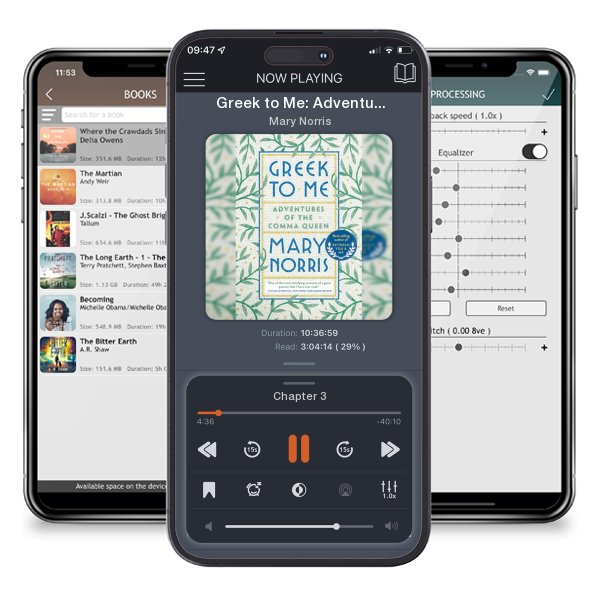 Download fo free audiobook Greek to Me: Adventures of the Comma Queen by Mary Norris and listen anywhere on your iOS devices in the ListenBook app.