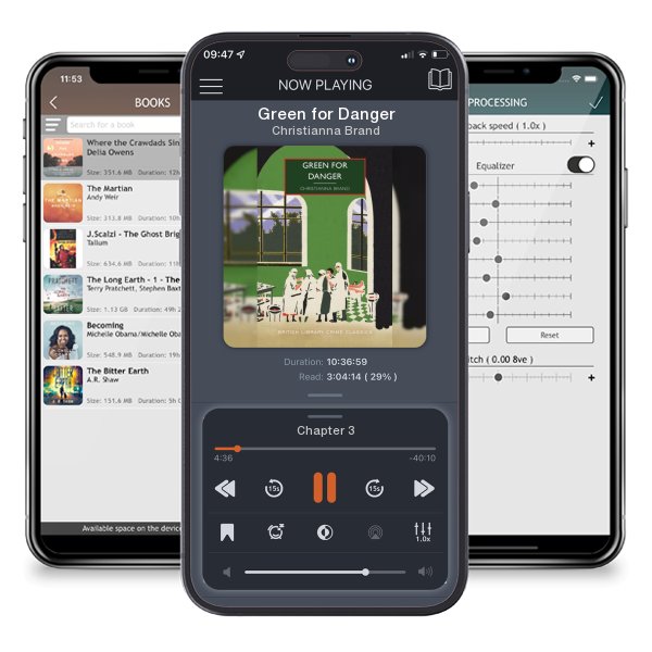 Download fo free audiobook Green for Danger by Christianna Brand and listen anywhere on your iOS devices in the ListenBook app.