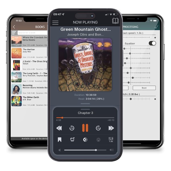 Download fo free audiobook Green Mountain Ghosts, Ghouls & Unsolved Mysteries by Joseph Citro and Bonnie Christensen and listen anywhere on your iOS devices in the ListenBook app.