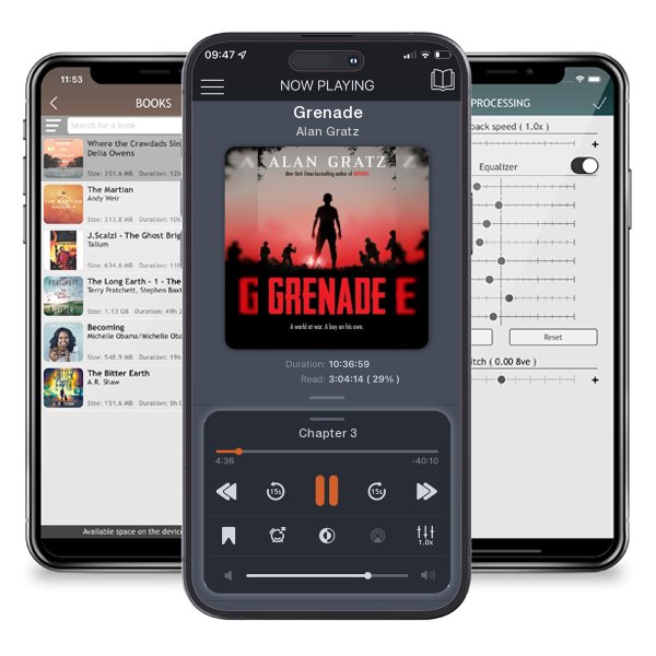 Download fo free audiobook Grenade by Alan Gratz and listen anywhere on your iOS devices in the ListenBook app.