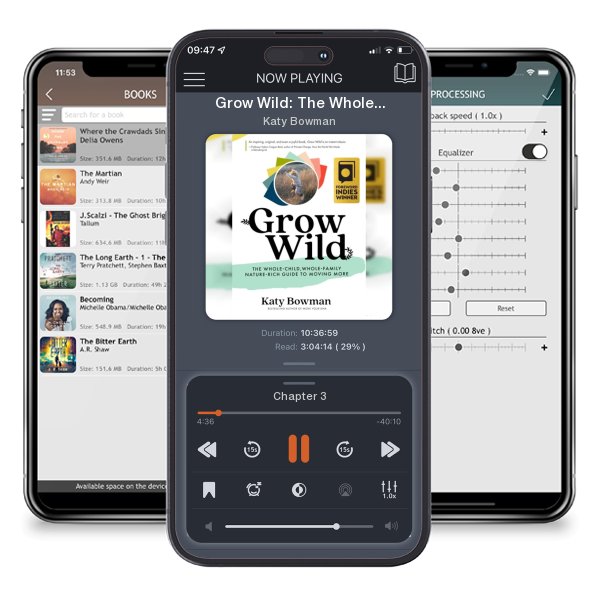 Download fo free audiobook Grow Wild: The Whole-Child, Whole-Family, Nature-Rich Guide to Moving More by Katy Bowman and listen anywhere on your iOS devices in the ListenBook app.