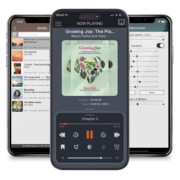 Download fo free audiobook Growing Joy: The Plant Lover's Guide to Cultivating Happiness... by Maria Failla and Samantha Leung and listen anywhere on your iOS devices in the ListenBook app.