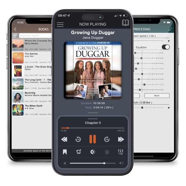 Download fo free audiobook Growing Up Duggar by Jana Duggar and listen anywhere on your iOS devices in the ListenBook app.
