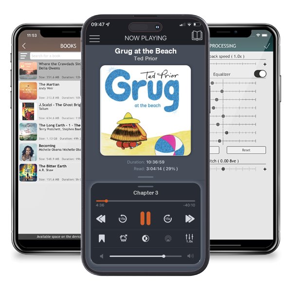 Download fo free audiobook Grug at the Beach by Ted Prior and listen anywhere on your iOS devices in the ListenBook app.