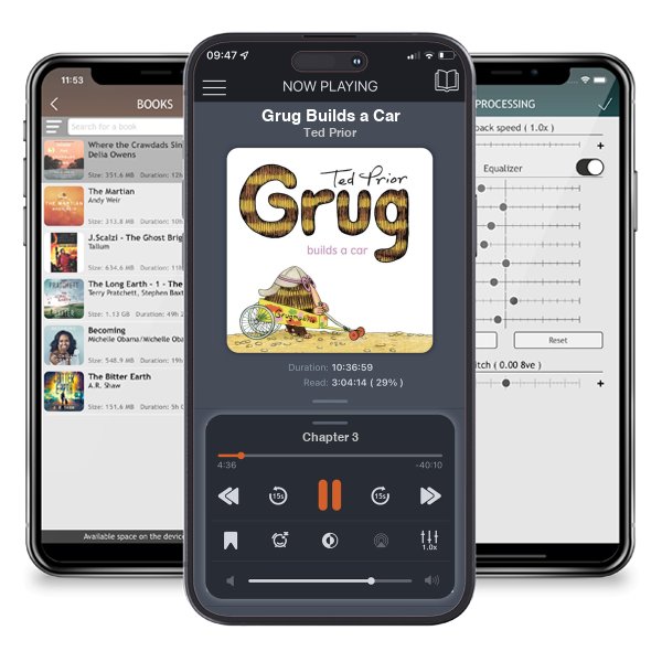 Download fo free audiobook Grug Builds a Car by Ted Prior and listen anywhere on your iOS devices in the ListenBook app.