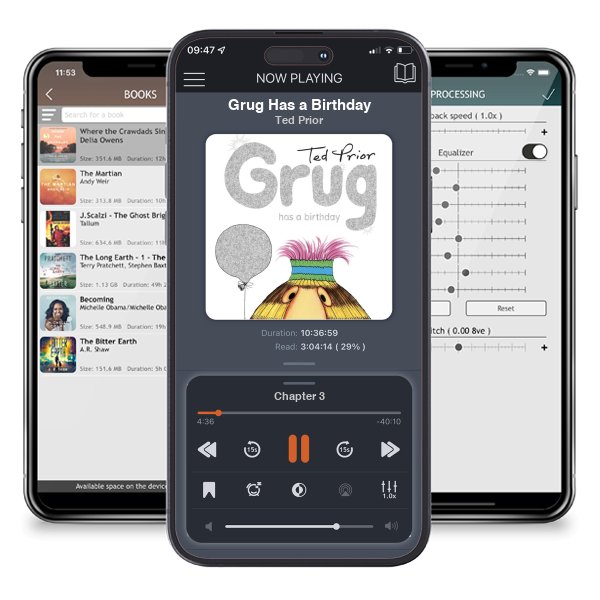 Download fo free audiobook Grug Has a Birthday by Ted Prior and listen anywhere on your iOS devices in the ListenBook app.