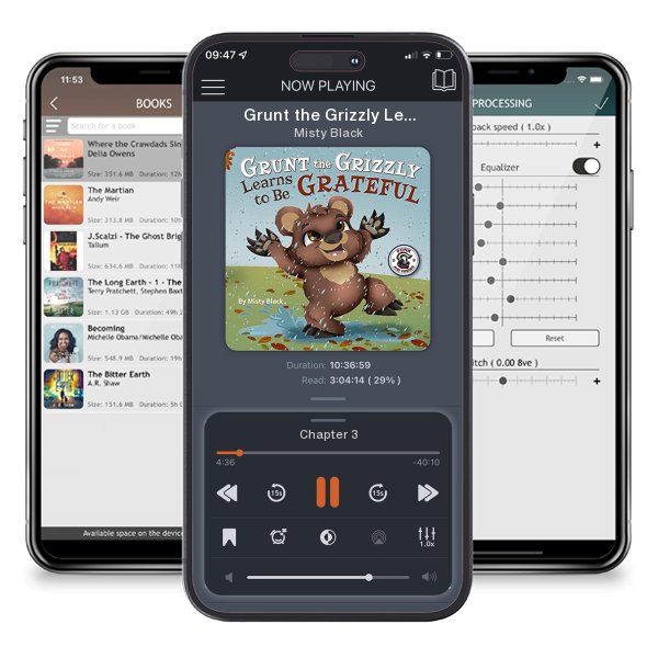 Download fo free audiobook Grunt the Grizzly Learns to Be Grateful by Misty Black and listen anywhere on your iOS devices in the ListenBook app.